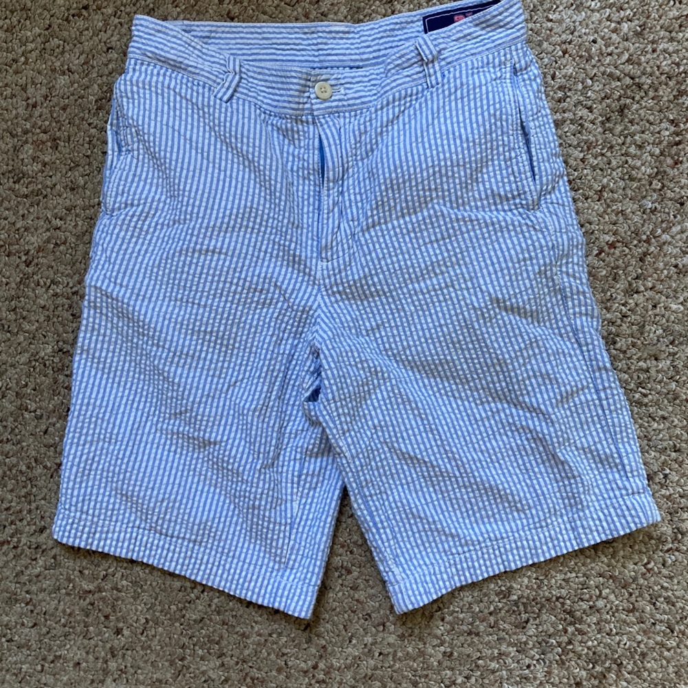 Vineyard Vines seersucker shorts, size 16 boys